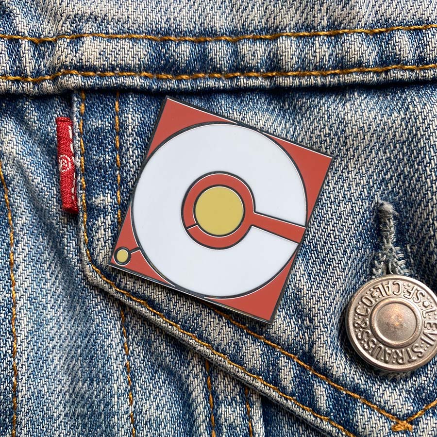 Initial C Enamel Pin