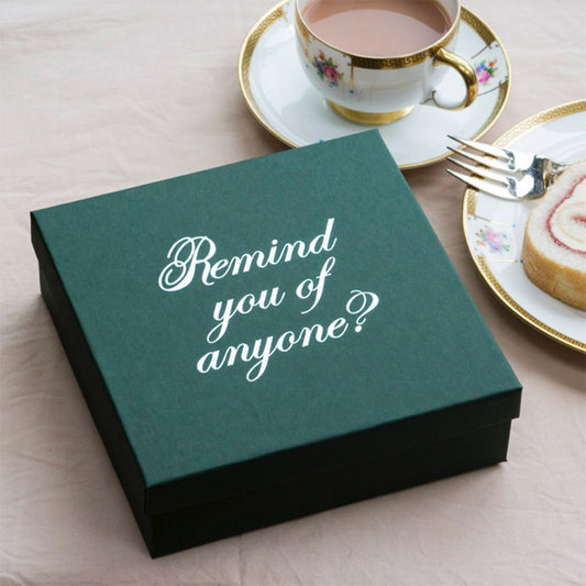 Set of Eight Slogan French Linen Embroidered Cocktail Napkins