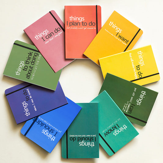 Bundle of 10 for the price of 8 "Things" Notebooks