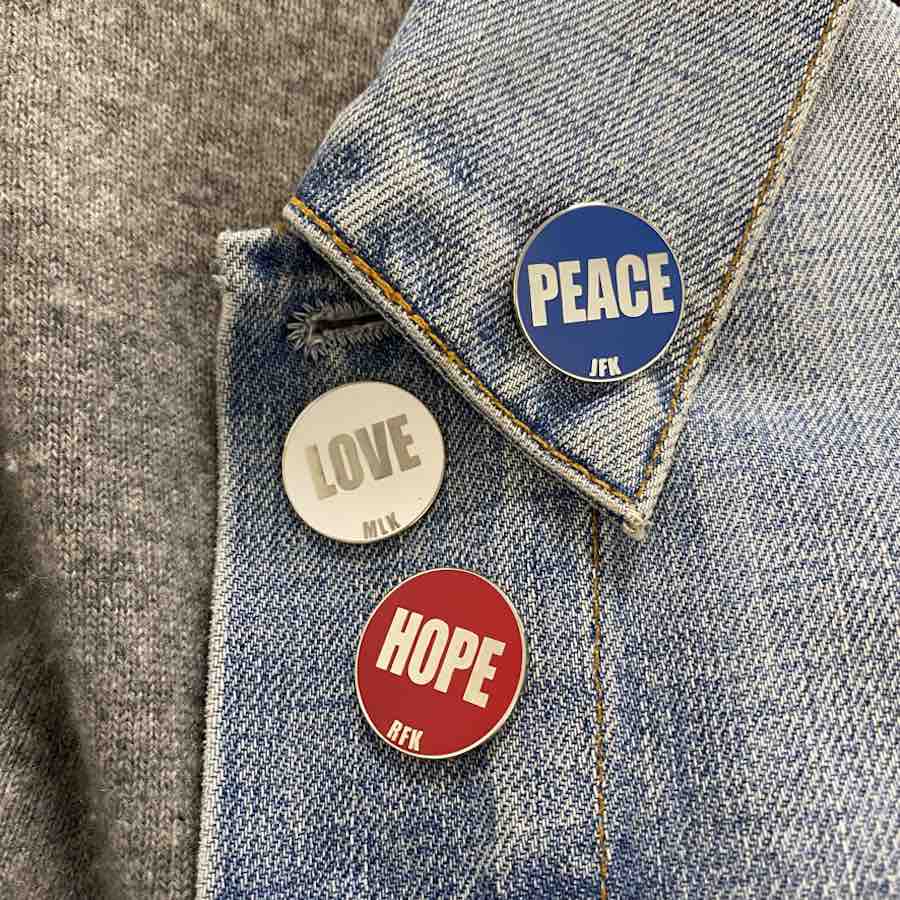 Peace Love Hope - Enamel Pin