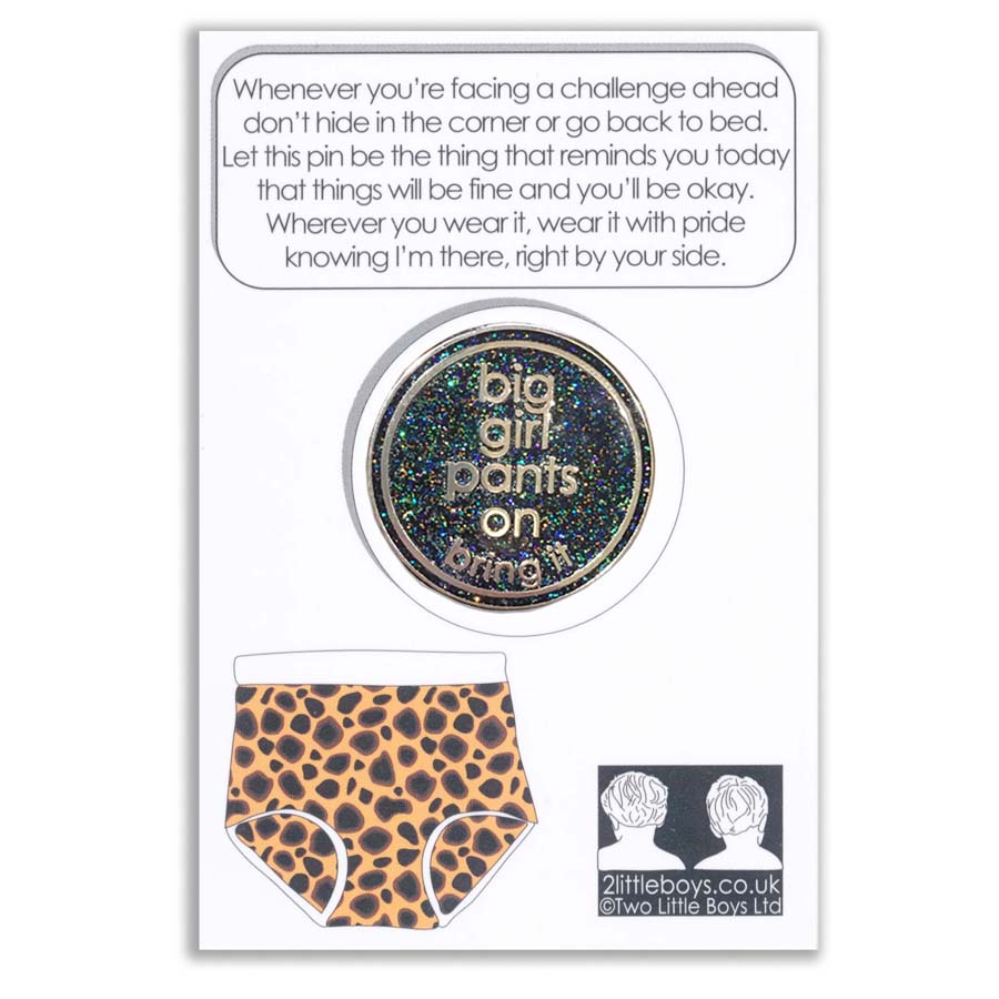 Big Girl Pants On Enamel Pin & Chocolate Gift Set