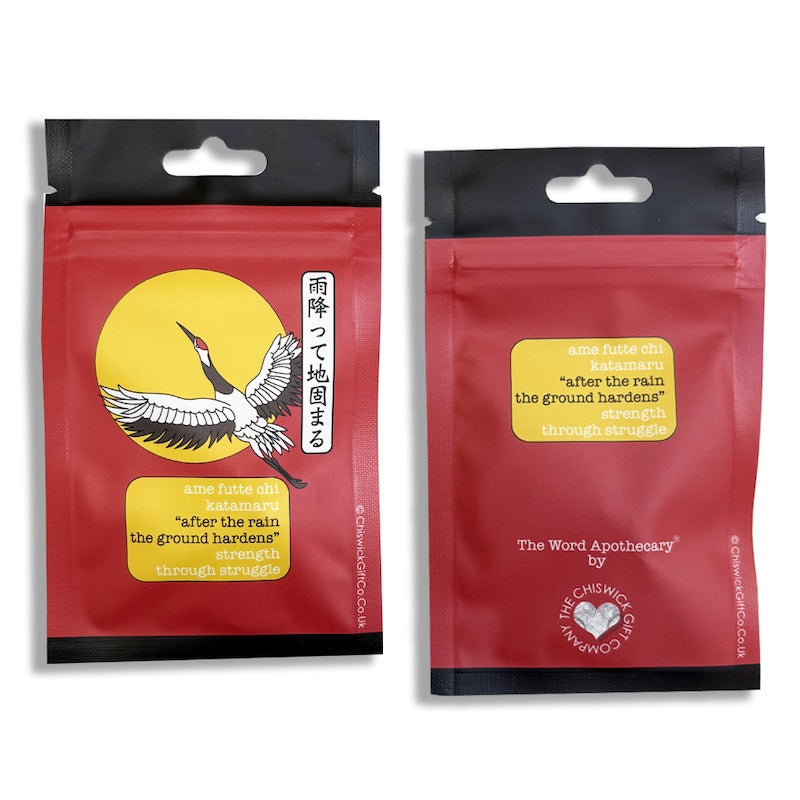 Strength Through Struggle Japanese Crane Keyring