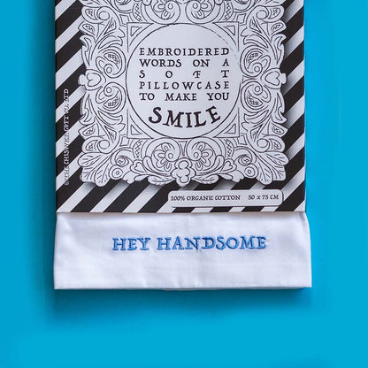 Embroidered Cotton Pillowcase - Set of Six
