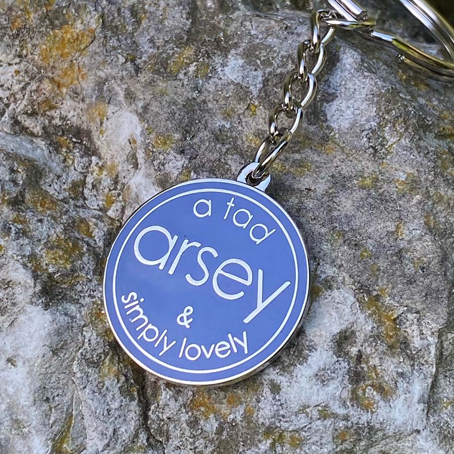A Tad Arsey & Simply Lovely - Mug with Keyring Gift Set