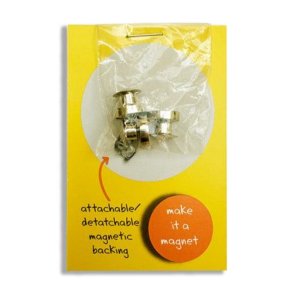 Pack of 3 Magnet Backings for Pins