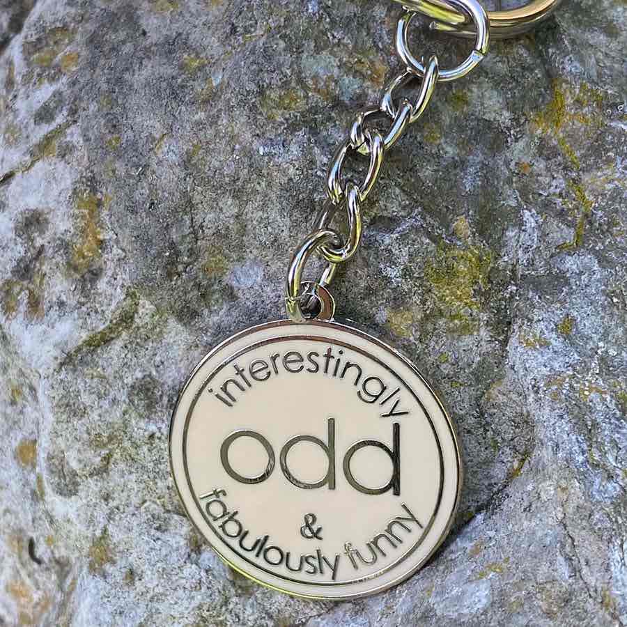 Interestingly Odd & Fabulously Funny - Mug with Keyring Gift Set