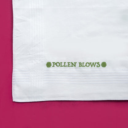 Pollen Blows - Embroidered Cotton Handkerchief