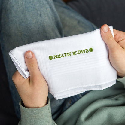 Pollen Blows - Embroidered Cotton Handkerchief