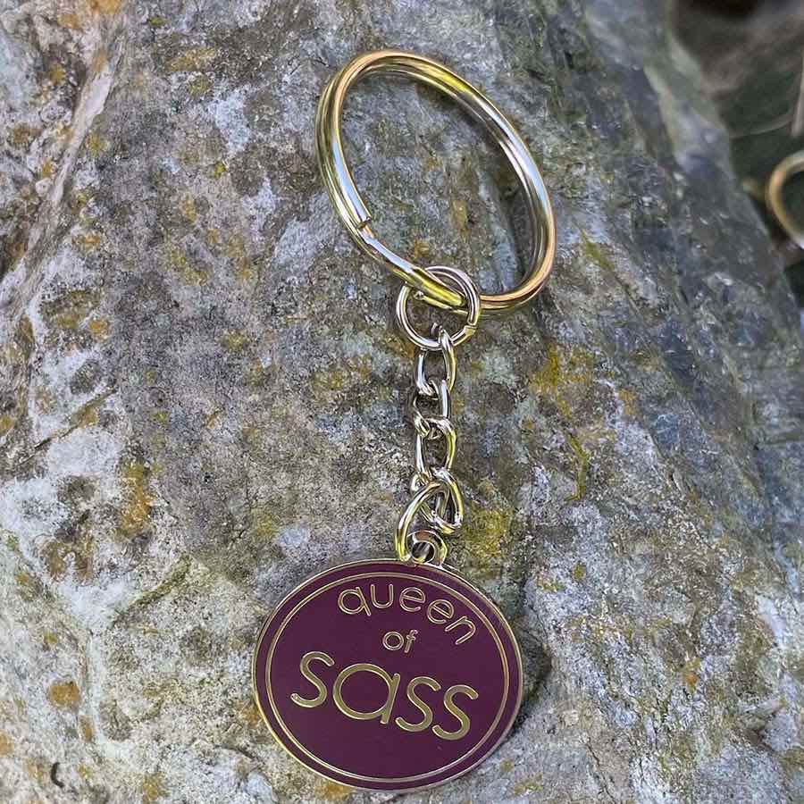 Queen Of Sass - Mug with Keyring Gift Set