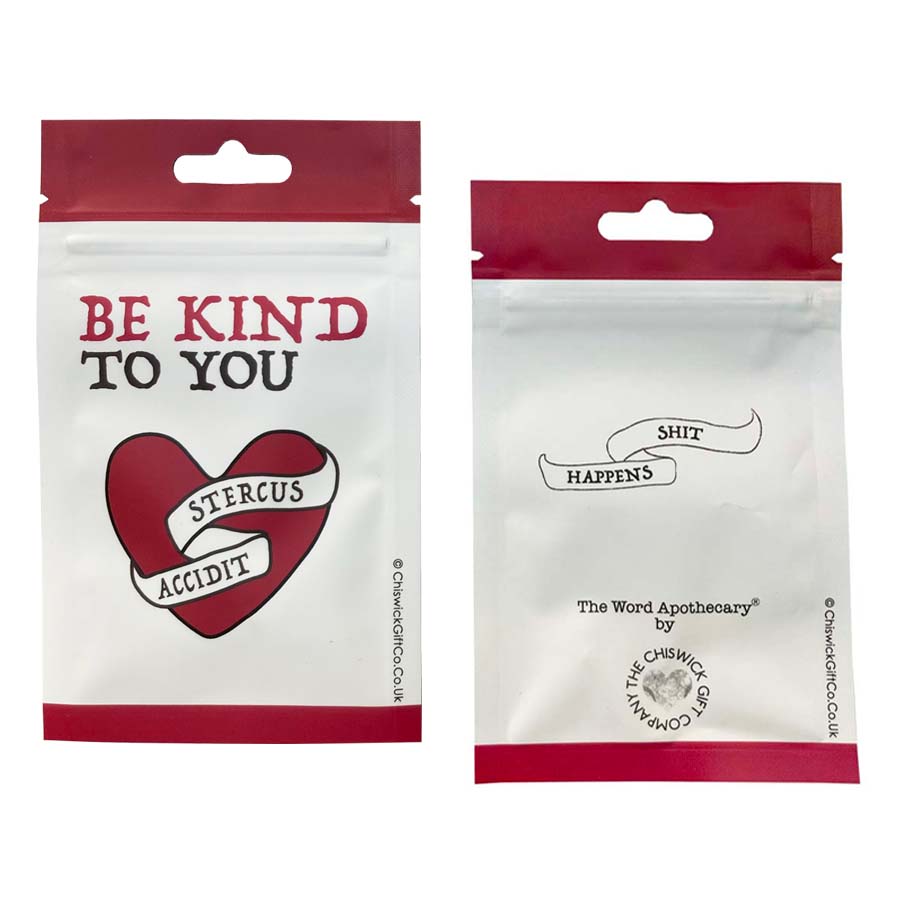 Shit Happens Latin Motto Keyring