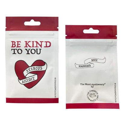 Shit Happens Latin Motto Keyring