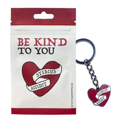 Shit Happens Latin Motto Keyring