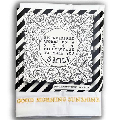 Embroidered Cotton Pillowcase - Set of Six