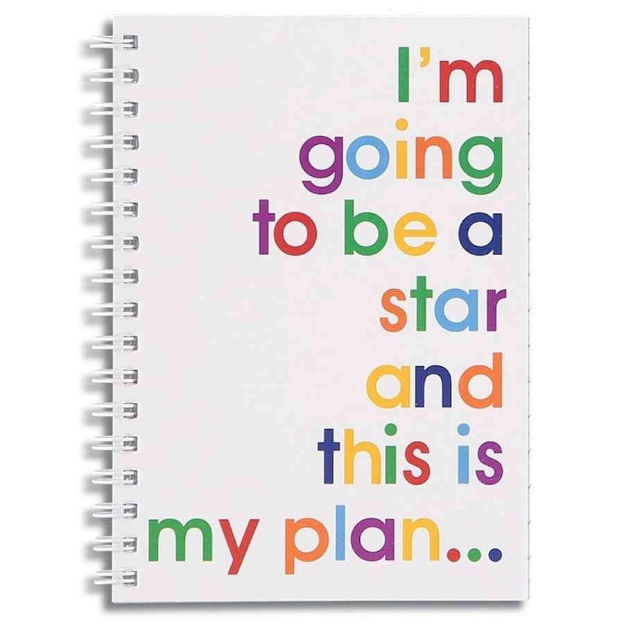 I'm Going To Be A Star A6 Notebook
