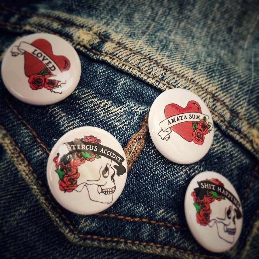 Set of Limited Edition Mini-Button Badges