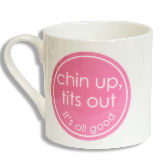 Large Porcelain Chin Up, Tits Out Mug