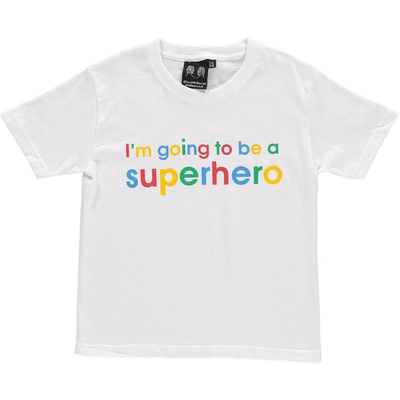 Children's I'm Going to Be A Superhero Slogan Tee