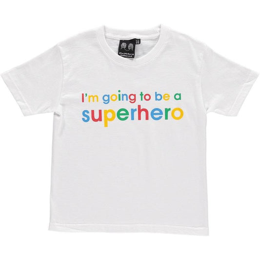 Children's I'm Going to Be A Superhero Slogan Tee