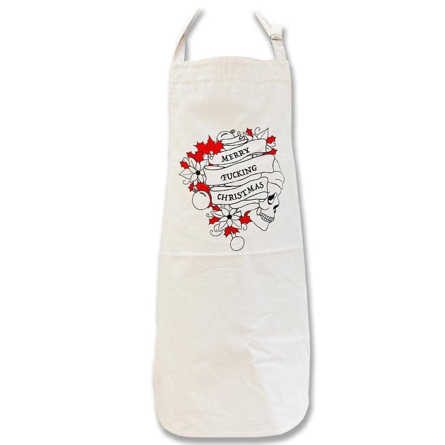 Merry Fucking Christmas - Screen Printed Festive Apron