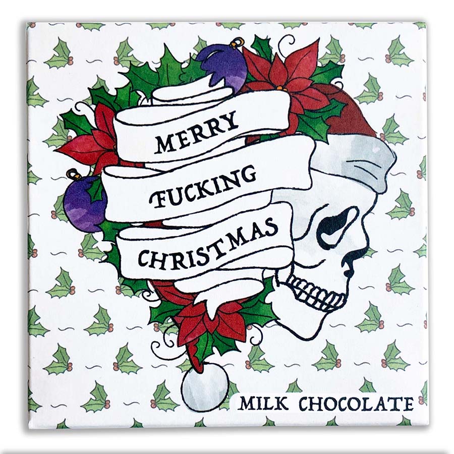 Merry Fucking Christmas Milk Chocolate Bar