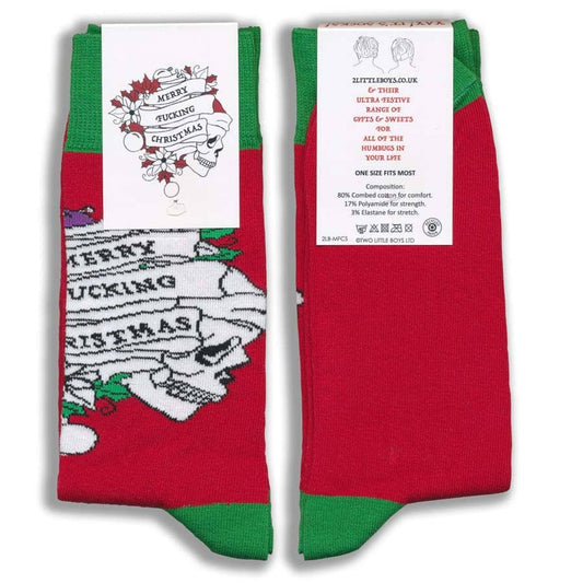 Merry Fucking Christmas Cotton Socks