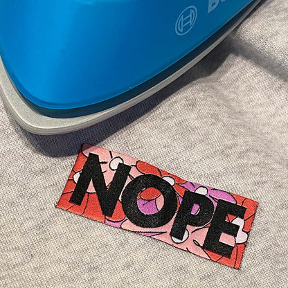 Nope - Angry Flower Tag