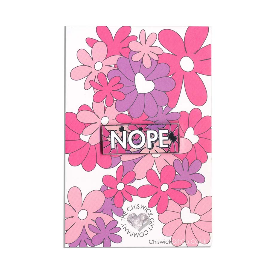 3 Angry Flowers Enamel Pins - Nope/Fuck Off/Hell No