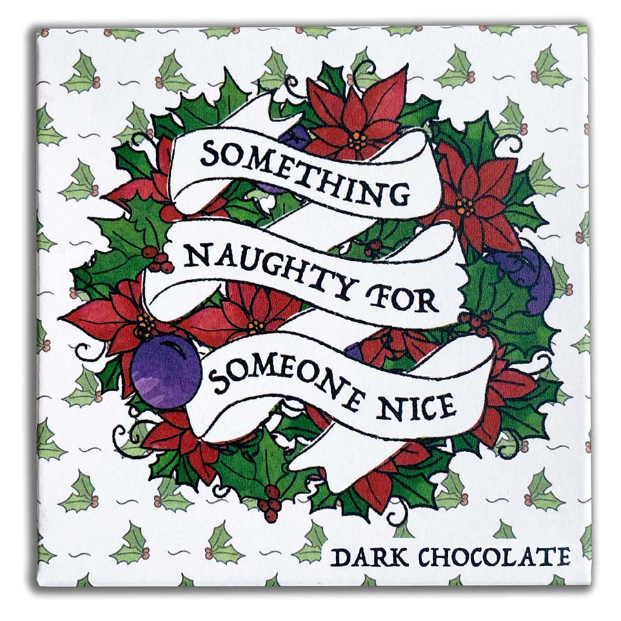 Something Naughty for Someone Nice Handcrafted Milk Chocolate Bar