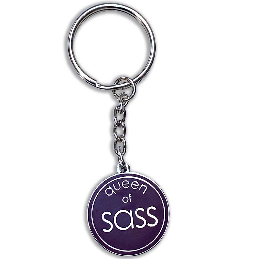 Queen Of Sass Keyring