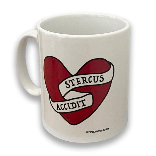 Shit Happens Latin Motto Mug