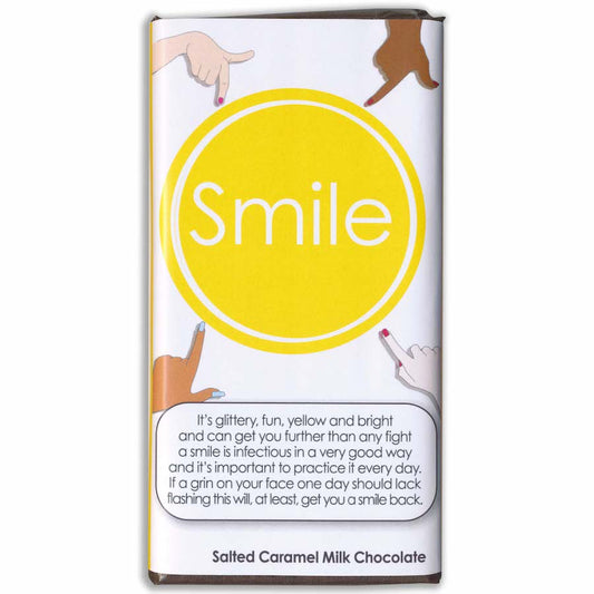 Smile Salted Caramel Milk Chocolate Bar
