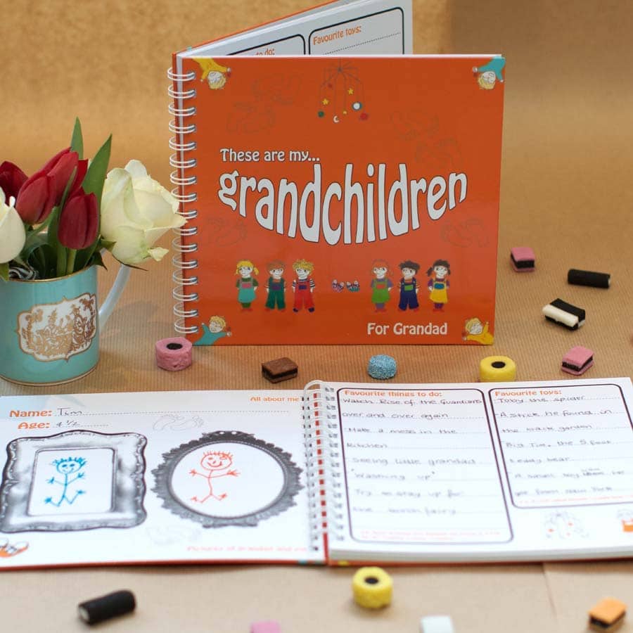 These Are My Grandchildren Keepsake Book For Grandad