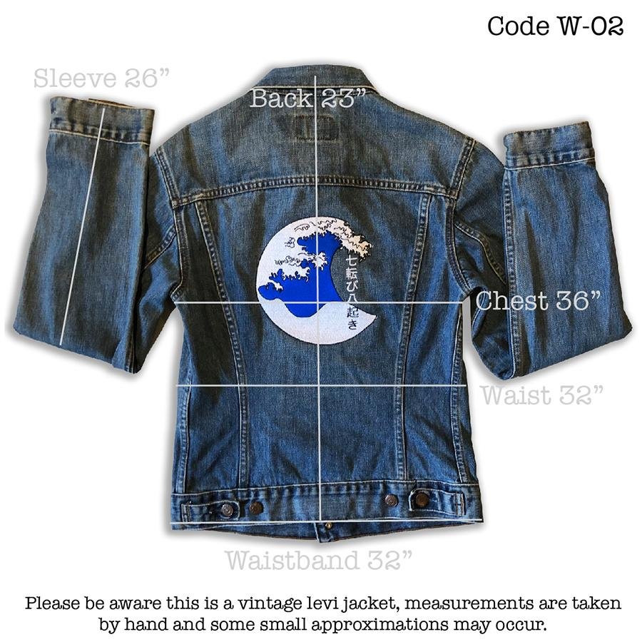 Levis jean jacket on sale sizing