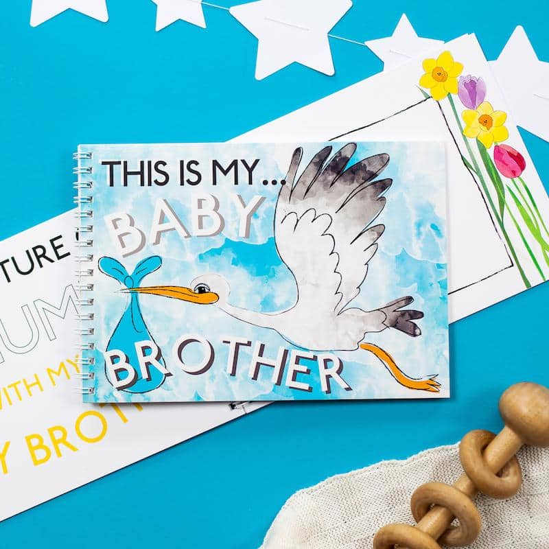 Personalised This Is My Baby Brother Activity Pack