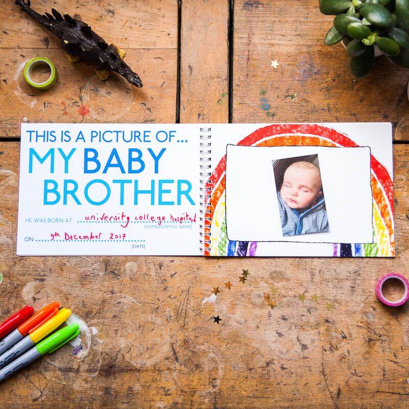 Personalised This Is My Baby Brother Activity Pack
