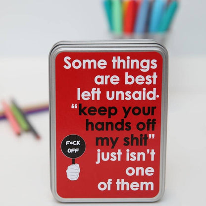 Keep Your Hands Off My Shit - Sweary Notebook Tin Set