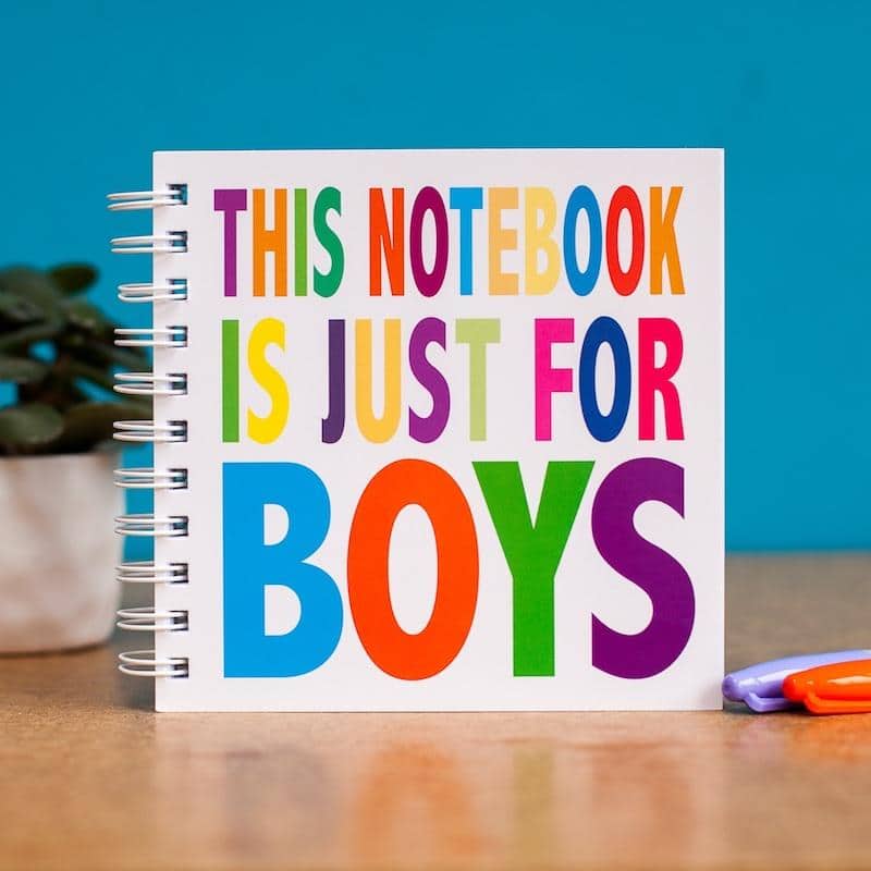 Notebook Set Boy This Notebook Is Just For Boys Doodle Pad – The Chiswick Gift Company