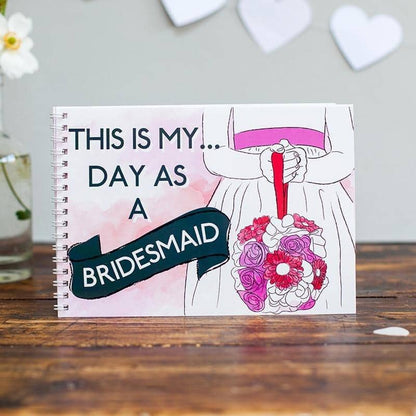 Personalised This Is My Day As A Bridesmaid Activity Pack