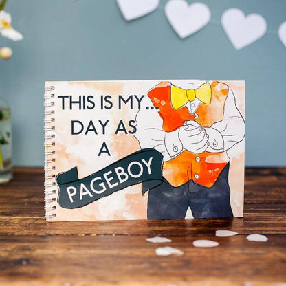 Personalised This Is My Day As A Pageboy Activity Pack