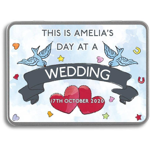 Personalised This Is My Day At A Wedding Activity Pack