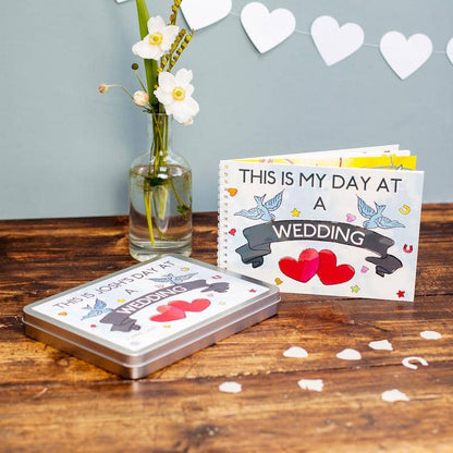 Personalised This Is My Day At A Wedding Activity Pack
